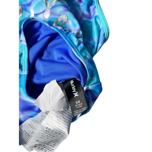 NWT Hurley girls One Piece swimsuit UPF 50+  size 5/6 - Picture 9 of 9